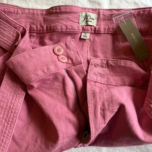 Pink J Crew Shorts 16 NWT